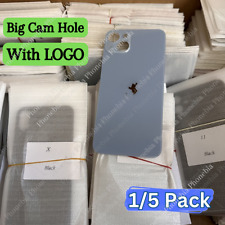 Replacement Rear Back Glass Big Hole For iPhone 14 13 12 11 Pro XR XS X 8 SE Lot picture