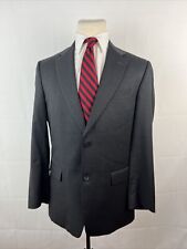 GOLD TRUMPETER Hart Schaffner Marx Men's Gray Solid Suit 40L 32X32 $1,395 picture