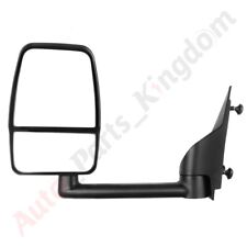 Left Driver Side Smooth Tow Manual Mirror For 2003-2017 Chevy Express GMC Savana picture