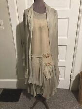 Antique 1920s 2pc Day Dress With Long Jacket picture