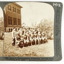 Citizens Military Training Camp Stereoview c1917 Underwood WW1 Plattsburg H1593 picture