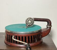 RARE 1917 Antique Stewart Phonograph Record Player WORKS Wood Grain Paint picture