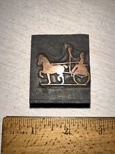 Printing Block “ Horse & Buggy “ Copper Face picture