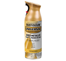 Rust-Oleum Universal All Purpose Spray Paint, Aged Metallic Vintage Gold, 11 Oz picture