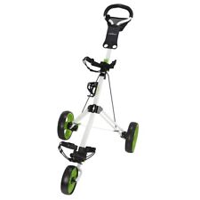 Caddymatic Golf Pro Lite 3 Wheel Golf Cart White/Green picture