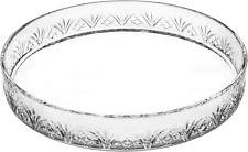 Godinger round Glass Serving Tray Platter - Dublin Crystal Collection picture