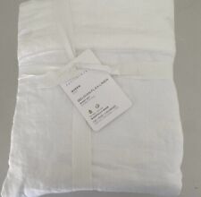 POTTERY BARN Belgian Flax Linen QUEEN Sheets 4 pc Set NEW - WHITE picture