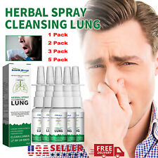 5-1 Pcs Lung Detox Herbal Cleansing Spray for Smokers Clear Nasal Congestion USA picture