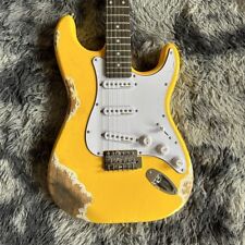 in stock aged handed relics old ST yellow electric guitar shipping quickly picture