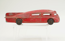 Vintage 1930s MANOIL #706 RedMetal Toy Car Futuristic Zeppelin Bus Streamlined picture