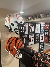 Football FULL SIZE helmet wall hanger.  3d printed PLA+, display holder, mount picture