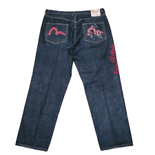 Vtg Evisu Jeans Mens 40x34 Seagull Logo Tokyo Paris Wide Leg Baggy Skater Y2K picture