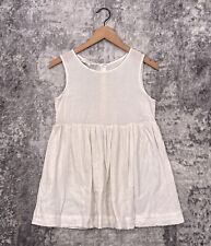 THE GREAT Top Small Womens White Lightweight Sheer Baby Doll Sleeveless picture