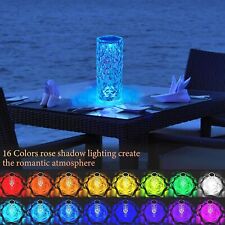 Crystal Lamp,Touch Control Crystal table Lamp,Crystal Rose Lamp with 16 Colors picture