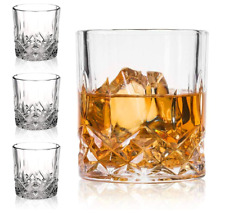 Double Old Fashioned Glasses Waterford  Model Scotch Whiskey Crystal Set of 4 picture