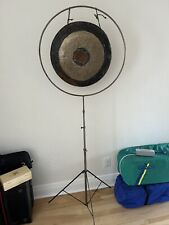 Antique Vintage Leedy Gong W Stand  picture