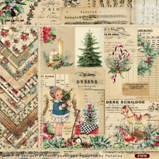 12X 6'' Vintage Paper Pad Christmas Scrapbooking Cards Album Journal Craft DIY  picture