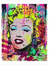 Nastya Rovenskaya Oil On Canvas | Happiness By Monroe Pop Street Art With COA picture