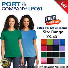 Port & Company Womens Short Sleeve Essential Crew Neck Stylish T-Shirt LPC61 picture
