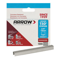 Arrow Fastener 506SS1 Stainless Steel T50 Staple Box 3/8 Crown x 3/8 L in. picture