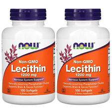 Now Foods, (2 Pack) Lecithin, 1200 mg, 100 Softgels picture