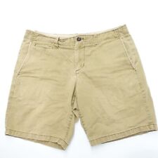 Gap Chino Shorts Men's 34W Tan Cotton Stretch Lived-in Relaxed Fit Slash Pockets picture