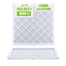 6x Air Conditioner Filter Clean Dust For Furnace Cleaner HVAC System 10x20x1 picture