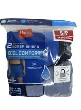 Hanes Mens 2-Pack Small Tagless Lightweight Mesh Boxer Briefs 28-30” New picture