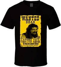 Cactus Jack Wanted Dead 90s Short Sleeve Black T-shirt 6T28 picture