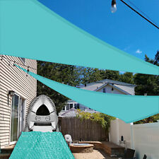 Outdoor Sun Shade Sail Cover Awning Garden Pool Triangle Lake Blue 22/23/24 FT picture