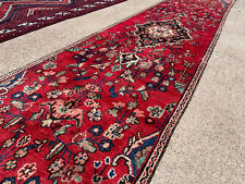 2x12 ANTIQUE RUNNER RUG COLORFUL WOOL HAND-KNOTTED VINTAGE handmade 3x12 2x13 ft picture