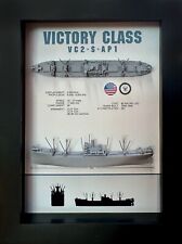 Victory Ship Class Shadow Display Box, VC2-S-AP1, WW2, 5.75
