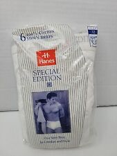 Hanes Special Edition Cotton Briefs 6 Pack Size 32 NOS 1996 USA VTG 1990s NEW picture