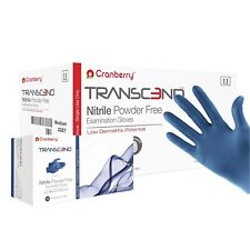 Cranberry Transcend Matte Blue Nitrile Exam Gloves, 300/BOX, TWO SIZES , 2.5 Mil picture