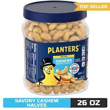 PLANTERS Salted Cashew Halves & Pieces - Snack Satisfaction, 26 oz Canister picture