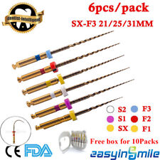 6Pcs Dental Endo Rotary Files X-Pro Gold Taper NITI Root Canal Files 21/25/31MM picture