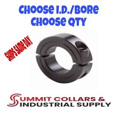 3/16” to 3-1/2” ID Double Split Shaft Collar BLACK OXIDE picture