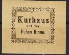 Romania 1896 HOHE RINNE 2kr black on yellow Transylvania Local Post TIP B MLH/2 picture