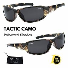 Men's Xloop Polarized Real Tree Camouflage Camo Sports Hunting Wrap Sunglasses picture