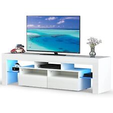 TV Stand with LED Lights Entertainment Center for 60 65 70 Inch TV with Storage picture