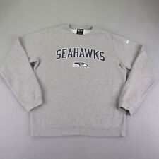 Seattle Seahawks Sweatshirt Mens Large Nike Crewneck Fleece Sweater Pullover NFL picture