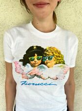 FIORUCCI 1980's VINTAGE ANGELS SHIRT -White, NEW OLD STOCK SIZE MEDIUM picture