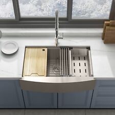 Sinber 33'' Farmhouse Apron  Single Bowl 16 Gauge Kitchen Sink KSS0004S-OLE picture