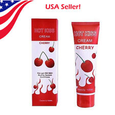 NEW HOT KISS CREAM CHERRY FLAVOR EDIBLE PERSONAL SEX LUBRICANT 100ML picture