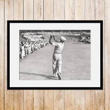 Print of Ben Hogan Famous Iron Golf Shot - Ben Hogan print - Gallery Framed picture