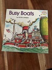 Vintage 1977 Busy Boats Random House Paperback Book picture