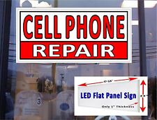 Cell Phone Repair Led flat panel light box Window Sign 24