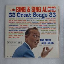 Bing Crosby And His Friends Join Bing And Sing Along 33 Great Songs LP Vinyl Re picture