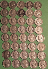 1939 P Jefferson Nickel One roll (40) Nickels US Coins 5c picture