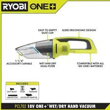 (USED) RYOBI 18V ONE+ Cordless Wet/Dry Hand Vacuum (Tool Only) Battery and charg picture